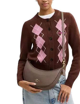 Coach Aria Shoulder Bag Dark Stone