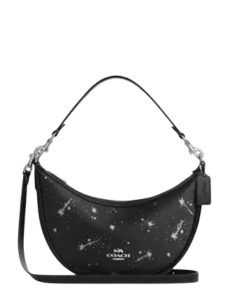 Coach Aria Shoulder Bag With Star PrintCoach Aria Shoulder Bag With Star Print Black