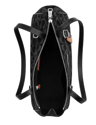 Coach Asher Shoulder Bag In Signature Denim Black