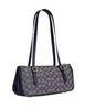 Coach Asher Shoulder Bag In Signature Jacquard Navy Midnight Navy