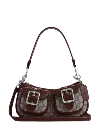 Coach Ashton Bag In Signature Jacquard Oak Maple