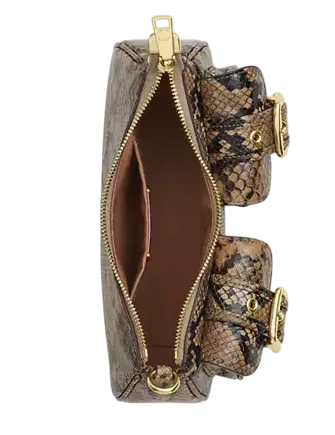 Coach Ashton Bag With Snake Print Mushroom