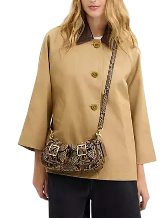 Coach Ashton Bag With Snake Print Mushroom