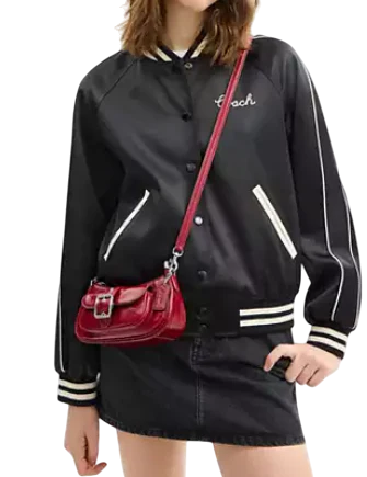 Coach Ashton Mini Shoulder Bag Dark Cardinal
