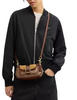 Coach Ashton Mini Shoulder Bag In Signature Canvas Tan Vintage Brown