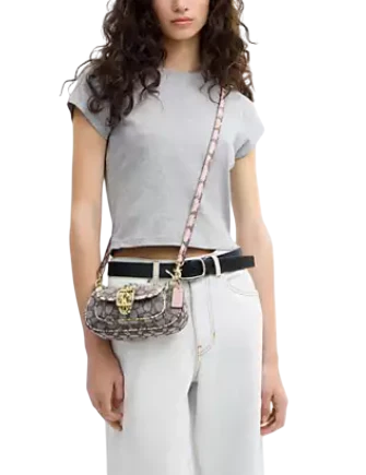Coach Ashton Mini Shoulder Bag In Signature Jacquard Oak