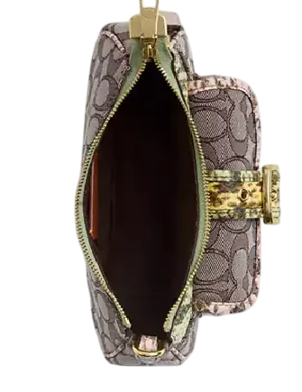 Coach Ashton Mini Shoulder Bag In Signature Jacquard Oak