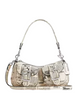 Coach Ashton Shoulder Bag With Newspaper Print Chalk