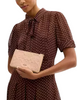 Coach Ashton Wristlet In Signature Leather Faded Blush