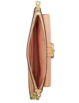 Coach Ashton Wristlet In Signature Leather Faded Blush