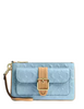 Coach Ashton Wristlet In Signature Leather Light Blue