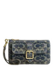 Coach Ashton Wristlet In Signature Regenerative Cotton Denim