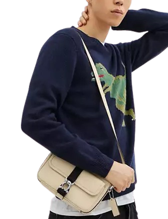 Coach Beck Slim Crossbody In Signature Canvas Ivory