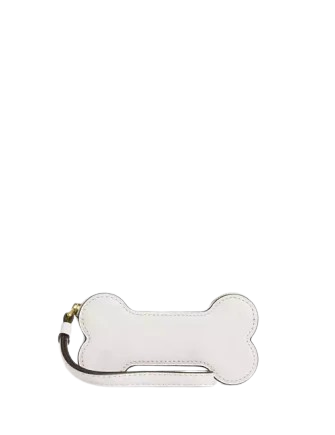 Coach Bone Coin Case Chalk