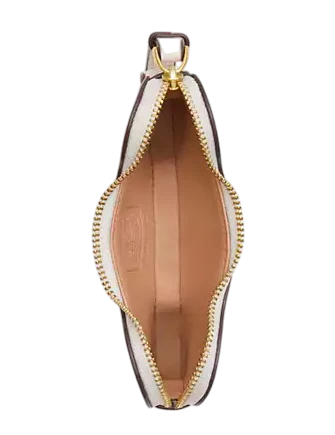 Coach Bone Coin Case Chalk