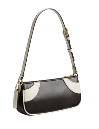 Coach Bowling Small Shoulder Bag Black White