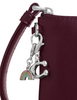 Coach Boxed Corner Zip Wristlet With Charms Dark Wine