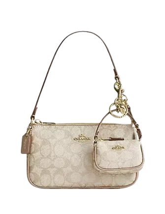 Coach Boxed Nolita 19 And Nolita Bag Charm Set Champagne