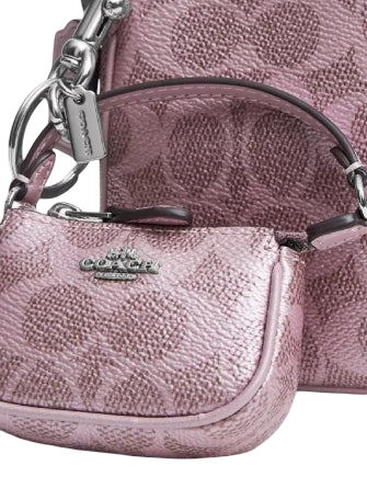 Coach Boxed Nolita 19 And Nolita Bag Charm Set Pink