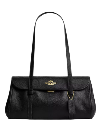 Coach Bridget Flap Shoulder Bag Black