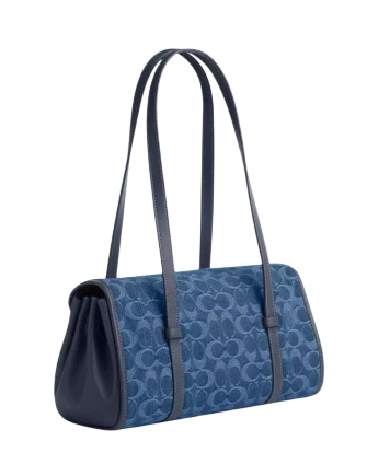 Coach Bridget Flap Shoulder Bag In Signature Denim Indigo