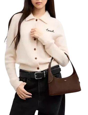 Coach Brooklyn Shoulder Bag 26 Dark Chocolate