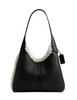 Coach Brooklyn Shoulder Bag 28 In Shearling Black Natural