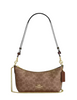 Coach Caitlin Shoulder Bag In Signature Canvas Tan Brown