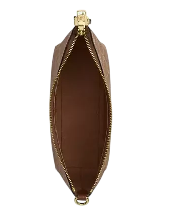 Coach Caitlin Shoulder Bag In Signature Canvas Tan Brown