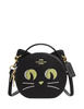 Coach Canteen Crossbody Bag With Halloween Cat Black 