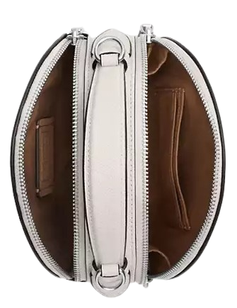 Coach Canteen Crossbody Bag With Halloween Ghost Face Print Chalk