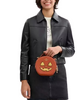 Coach Canteen Crossbody Bag With Halloween Pumpkin Print Dark Orange
