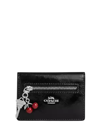 Coach Card Case With Charms Black