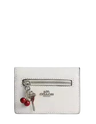 Coach Card Case With Charms Chalk
