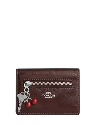 Coach Card Case With Charms Maple