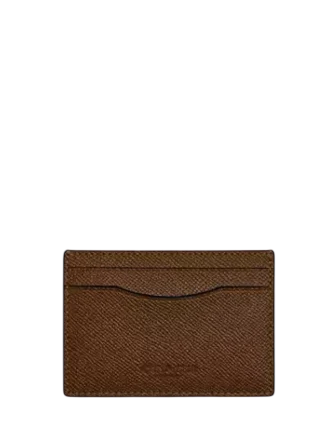 Coach Card Case With Money Clip Chestnut