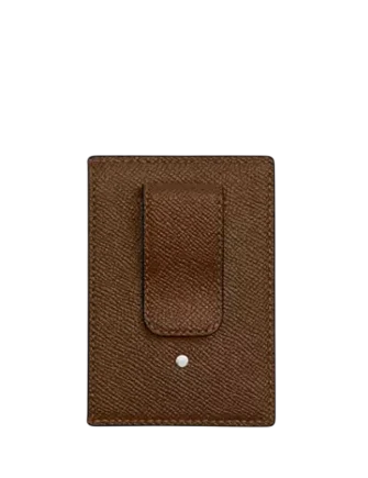 Coach Card Case With Money Clip Chestnut