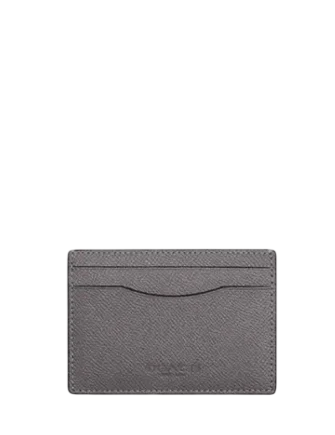 Coach Card Case With Money Clip Graphite
