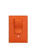 Coach Card Case With Money Clip Spice Orange