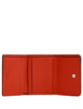 Coach Card Holder Wallet In Signature Canvas Sand Deep Orange