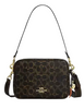 Coach Carey Crossbody Bag In Loved Signature Canvas With Charms Brown
