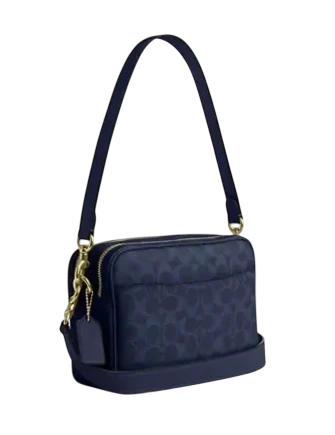 Coach Carey Crossbody Bag In Signature Canvas Navy