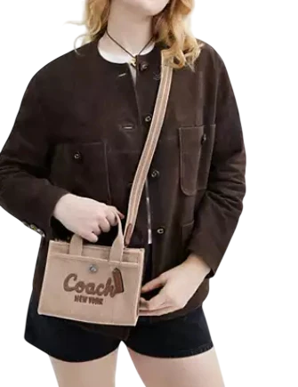 Coach Cargo Tote Bag 20 Dark Natural