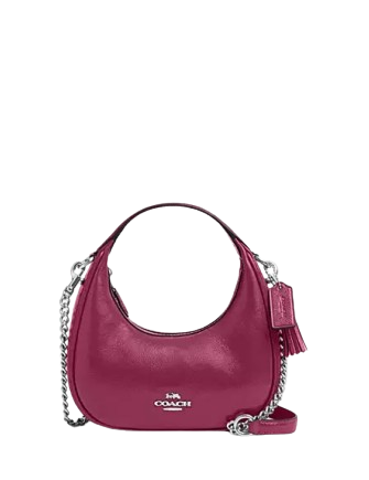 Signature sufflette leather mini bag Coach Pink in Leather