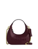 Coach Carmen Mini Crossbody Bag With Beaded Coach Graphic Dark Wine