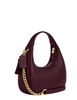 Coach Carmen Mini Crossbody Bag With Beaded Coach Graphic Dark Wine