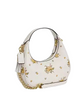 Coach Carmen Mini Crossbody Bag With Floral Print Chalk