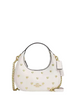Coach Carmen Mini Crossbody Bag With Heart Rivets Chalk