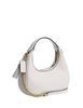Coach Carmen Mini Crossbody Bag With Heart Rivets Chalk