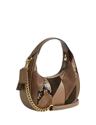 Coach Carmen Mini Crossbody Bag With Patchwork Mushroom